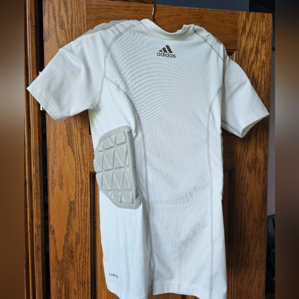 Adidas Mens Techfit Football Aeroready Padded Compression Shirt - Small